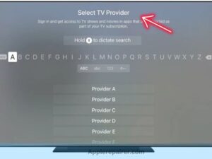 Go to the settings or account section. Select your TV provider.