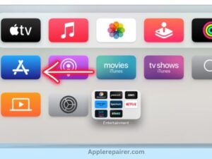 Open the App Store on your Apple TV.