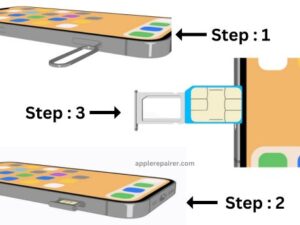 Take out and reset the SIM card on your iPhone