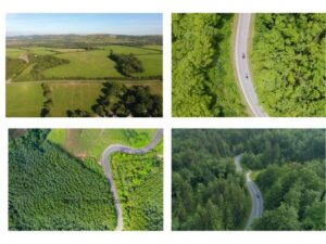 Aerial Views of Countryside